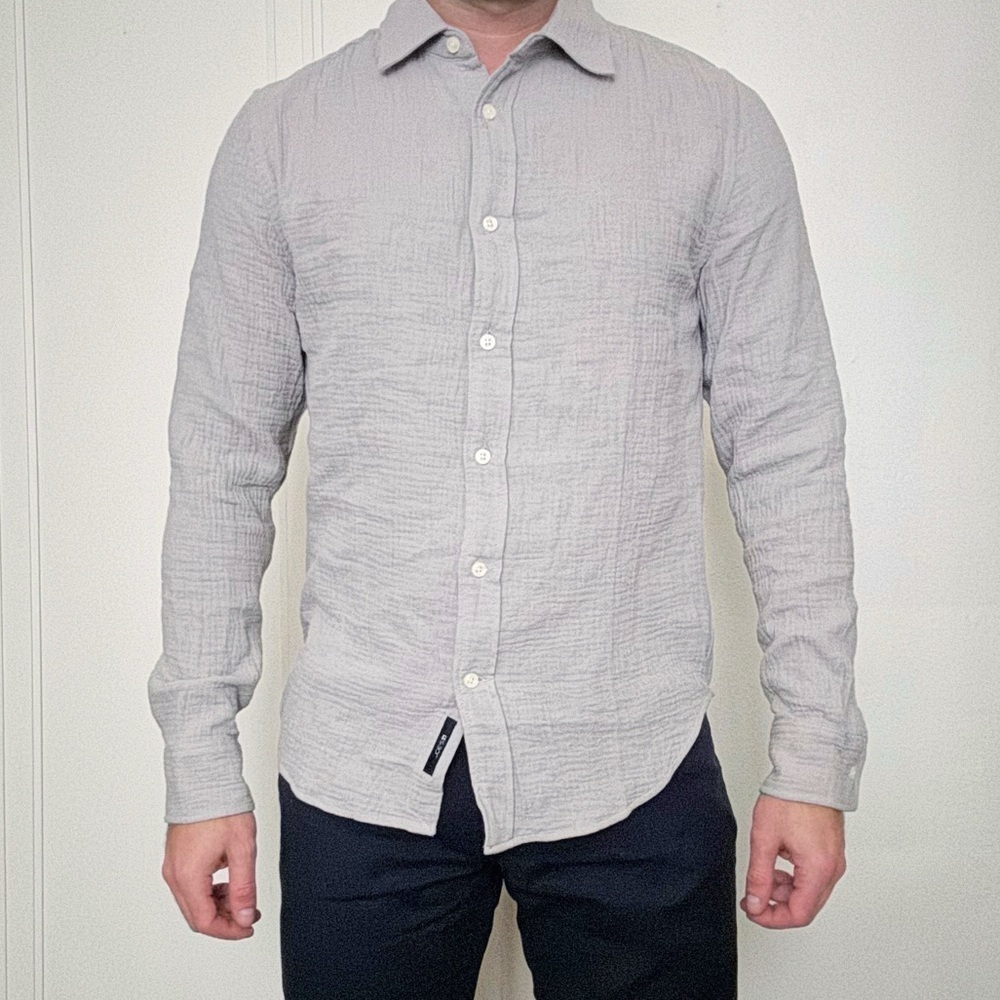 Joe’s Jeans Men’s Soft Cotton Button Down Shirt Size Small Gray New